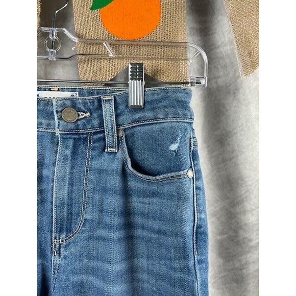 New Sz 25 Paige Flare Leg Blue Jeans Vintage Nordstrom y2k High Rise Bell Canyon - Picture 2 of 8